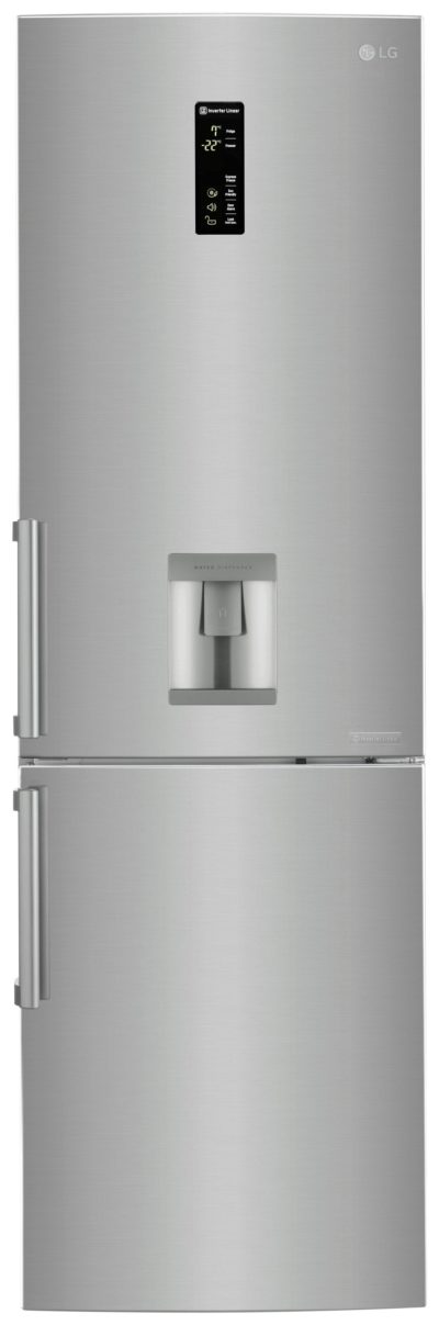 LG - GBF59PZKZB No Frost - Fridge Freezer - Shiny Steel